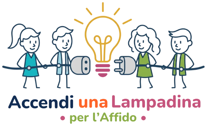 Logo della campagna Accendi una lampadina per l'affido